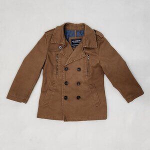 Brown Button Front Jacket for Kids